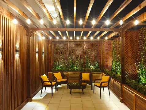 Elegant terrace garden